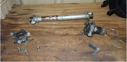 Photograph 2 – Image of Kaflex driveshaft after removal from wreckage (NTSB Photo), from the NTSB investigation of MD Helicopter 369E/500E accident near Kekaha, Hawaii, February 27, 2024