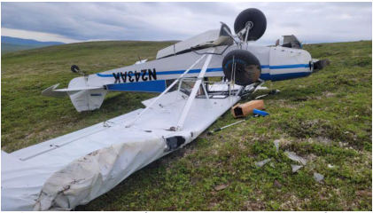 Photograph 1 – View of Accident Airplane, from the NTSB investigation of Piper PA-18-150 accident near Koliganek, Alaska, July 9, 2024