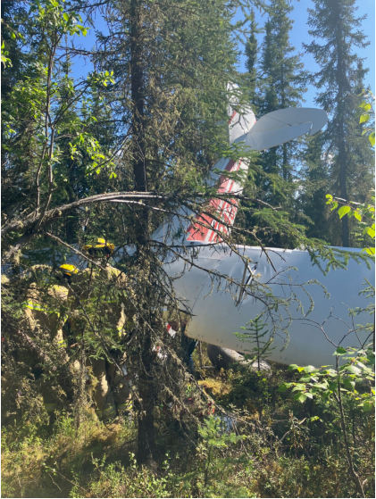 Photograph 1 – Image of accident airplane, from the NTSB investigation of Piper PA-12 accident near Fairbanks, Alaska, June 14, 2025