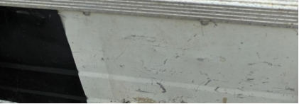 Photograph 2 – View of damage to the floats, from the NTSB investigation of Cessna A185F accident near Trapper Creek, Alaska, May 21, 2025