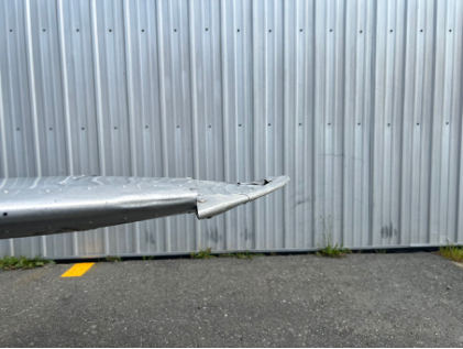 Photograph 2 – Image of damage to right wing tip, from the NTSB investigation of Cessna 170B accident near Homer, Alaska, July 9, 2025