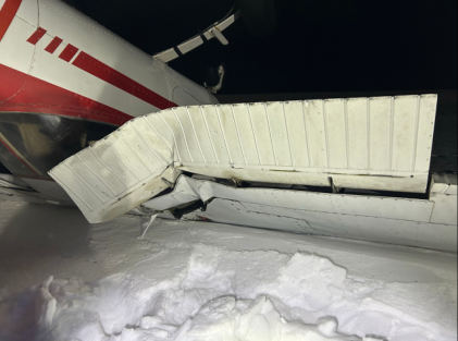 Photograph 3 – Image of left wing, from the NTSB investigation of Cessna 150K accident near Anchorage, Alaska, January 25, 2026