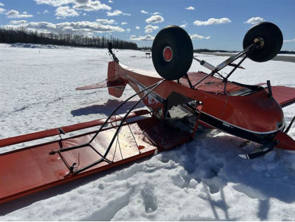Photograph 2 – Image of left wing lift strut, from the NTSB investigation of Amateur-built AVID FLYER accident near Anchorage, Alaska, April 9, 2026