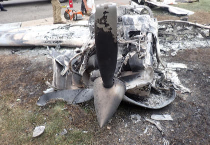 Photograph 4 - Propeller, from the NTSB investigation of Beech V35A accident near Arvada, Colorado, June 7, 2024