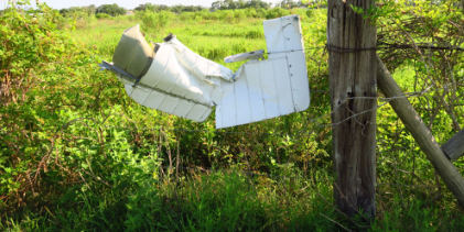 PG 4 Photograph 3 – Separated Elevator Section, from the NTSB investigation of Cessna 172F accident near Brazoria, Texas, August 6, 2024