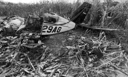 Photograph 3 –Aft fuselage and empennage, from the NTSB investigation of Piper Aircraft INC PA 46-350P accident near Anderson, Indiana, September 6, 2024