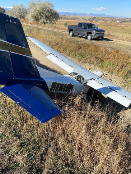 Photograph 2 – Rear View of the Airplane, from the NTSB investigation of Textron Aviation INC 172S accident near Erie, Colorado, November 9, 2023
