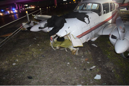 Photograph 2 – Airplane wreckage, from the NTSB investigation of Piper PA-23-250 accident near Forney, Texas, December 18, 2023