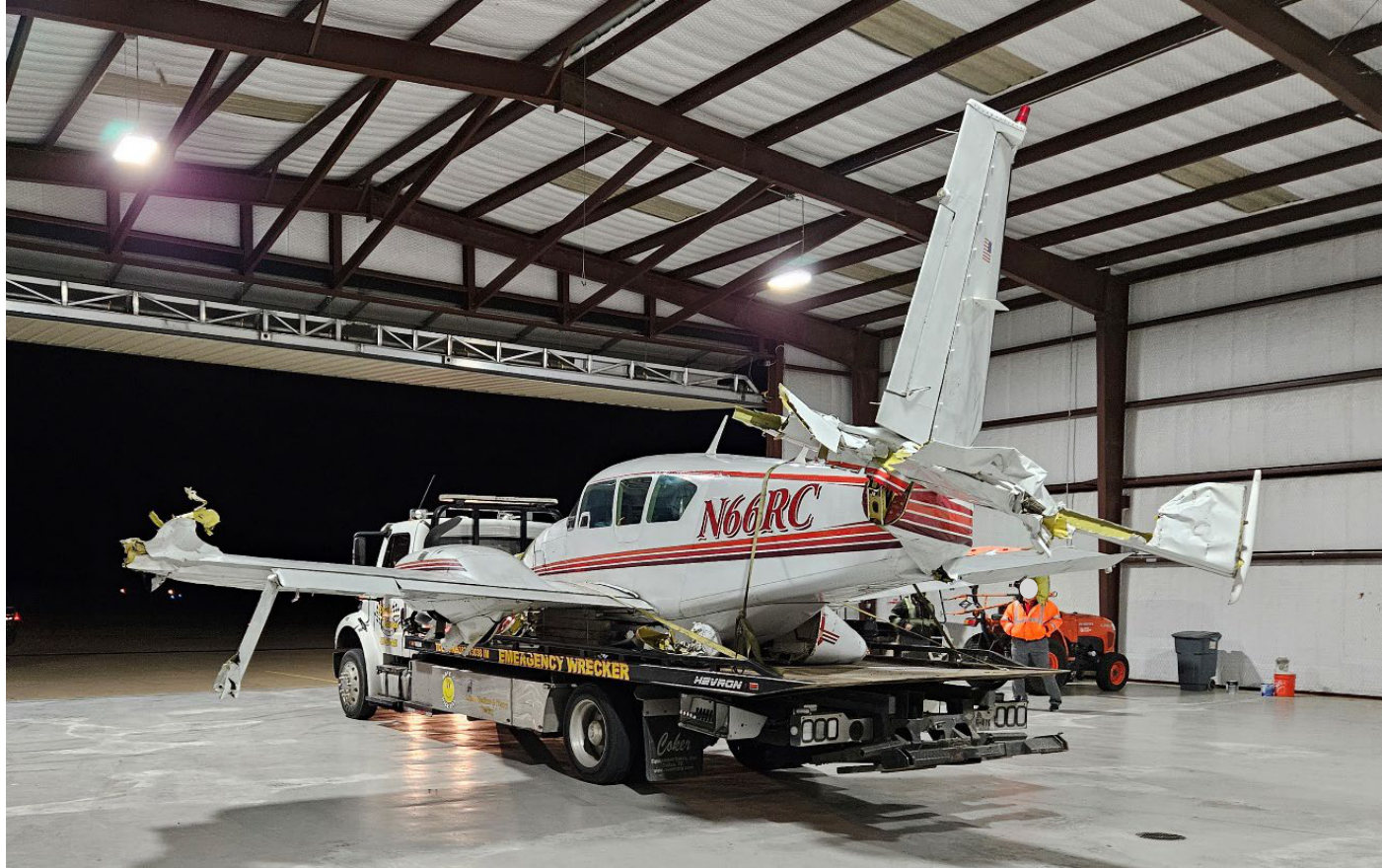 Photograph <built-in method index of str object at 0x7fdee1e430f0>, from the NTSB investigation of Piper PA-23-250 accident near Forney, Texas, December 18, 2023