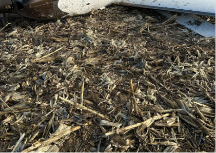 Photograph 1 –Airplane at accident site, from the NTSB investigation of Cirrus Design CORP SR22T accident near Davenport, Iowa, December 31, 2023