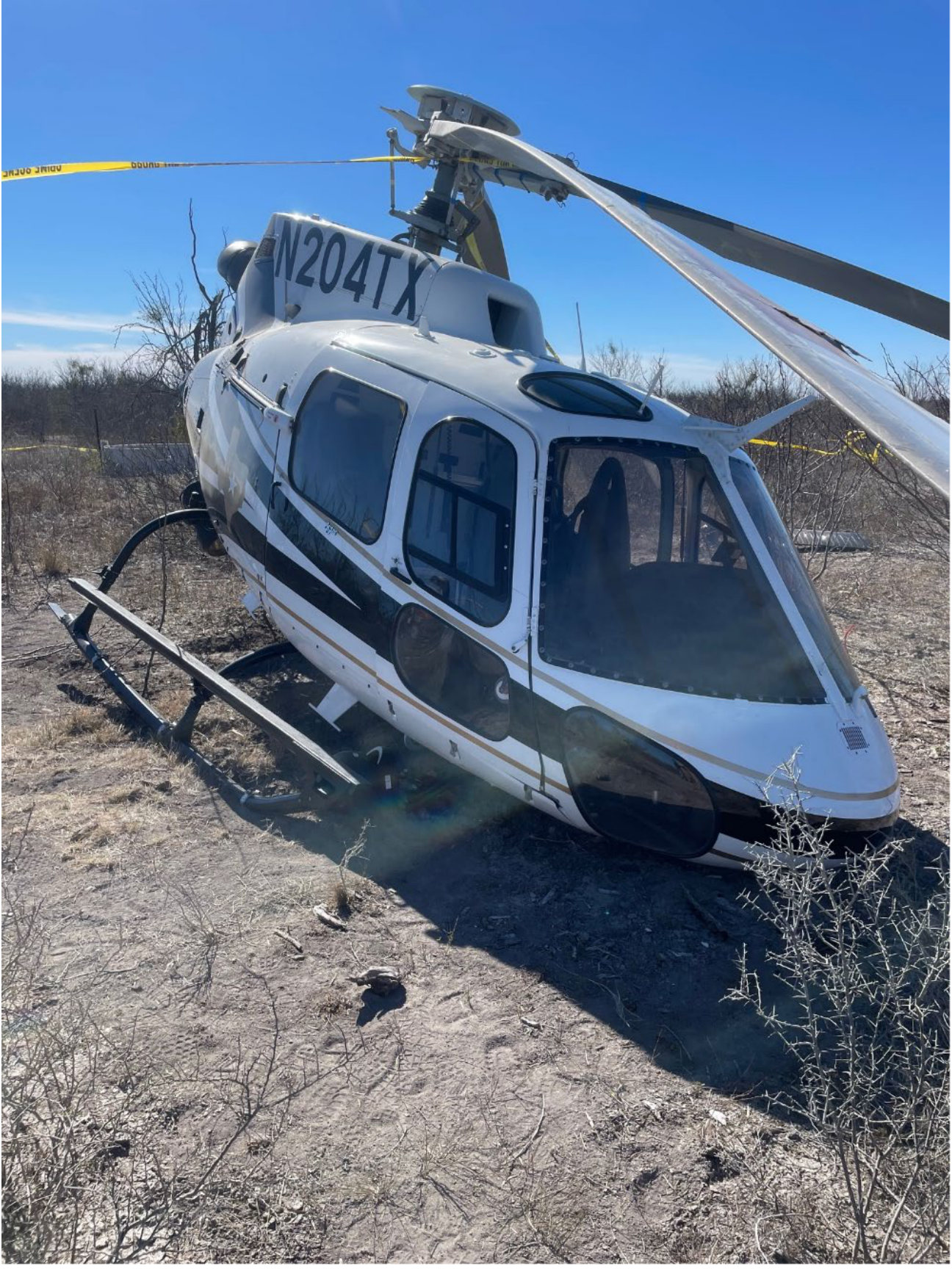 Photograph <built-in method index of str object at 0x7fdee1e19ac0>, from the NTSB investigation of Eurocopter AS 350 B2 accident near Spofford, Texas, January 12, 2024