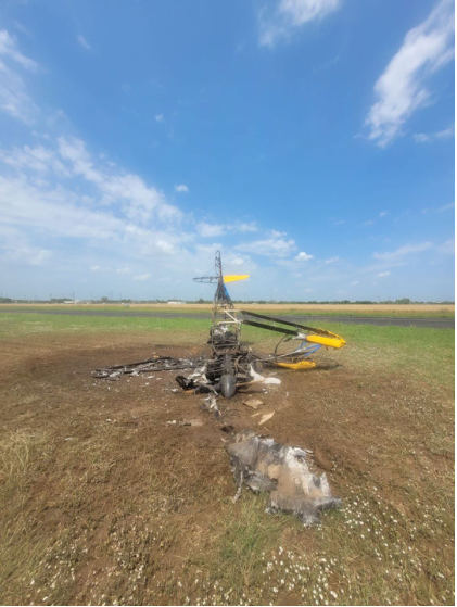 PG 2 Photograph 1 – Main wreckage, from the NTSB investigation of Amateur-built - accident near Castroville, Texas, April 29, 2024