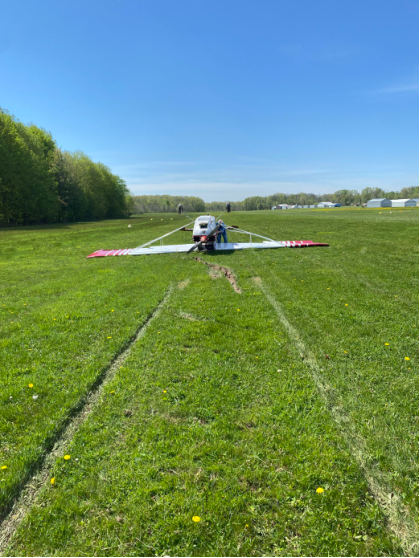 [CEN24LA176] Photograph 1 – Accident Airplane, from the NTSB investigation of Bellanca 7ECA accident near Watervliet, Michigan, May 1, 2024