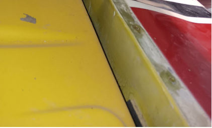 Photograph 1 – N2782L Left Wing Damage, from the NTSB investigation of Cessna 172H accident near Belle Chasse, Louisiana, May 1, 2024