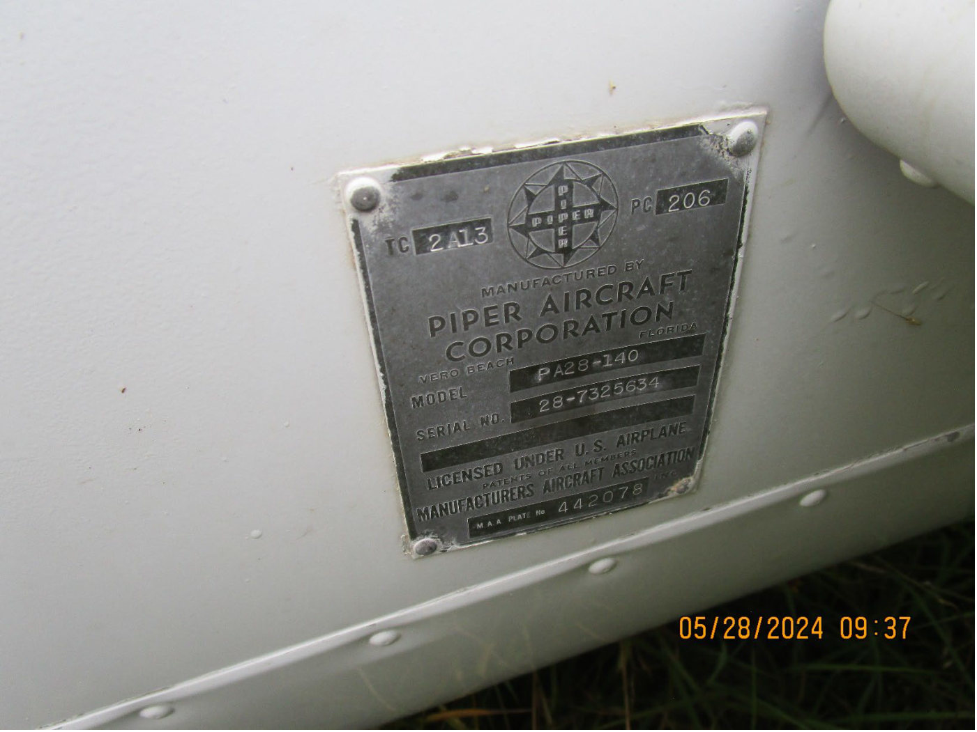 Photograph <built-in method index of str object at 0x7fdef894f0a0>, from the NTSB investigation of Piper PA28 accident near Taylor, Texas, May 27, 2024