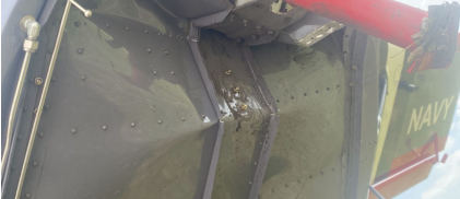 Photog rap h 4 – Fuse lag e d amag e (Courte sy of the p ilot), from the NTSB investigation of Amateur-built CH 750 CRUISER accident near East Troy, Wisconsin, June 19, 2024