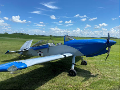 Photograph 2 – Accident airplane, from the NTSB investigation of Amateur-built RV8 accident near Atwater, Minnesota, July 6, 2024