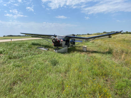 [CEN24LA262] Photograph 1 – Accident Airplane, from the NTSB investigation of Amateur-built KITFOX accident near Hackney, Kansas, July 12, 2024