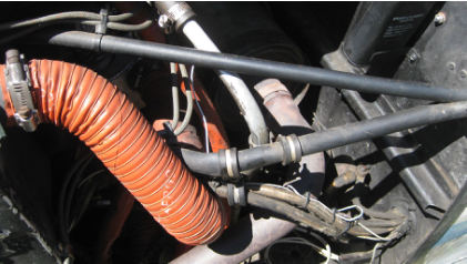 Photograph 2 – Bent engine mount, from the NTSB investigation of Piper PA-28-140 accident near East Troy, Wisconsin, September 2, 2024