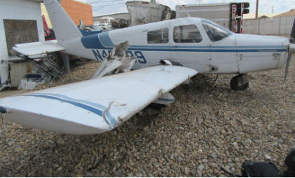 Photograph 1 – Right side of airplane, from the NTSB investigation of Piper PA-28-140 accident near Borger, Texas, September 5, 2024