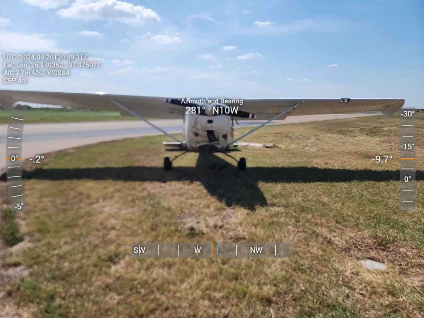 Photograph <built-in method index of str object at 0x7fdee1e3bf00>, from the NTSB investigation of Cessna 172 accident near Weslaco, Texas, August 20, 2024