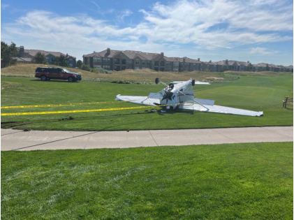 Photograph 1 – Accident Overview, from the NTSB investigation of Cessna 172 accident near Englewood, Colorado, September 11, 2024