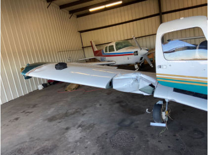 Photograph 2 – Right Wing Damage, from the NTSB investigation of Piper PA-32-300 accident near Pierz, Minnesota, September 30, 2024
