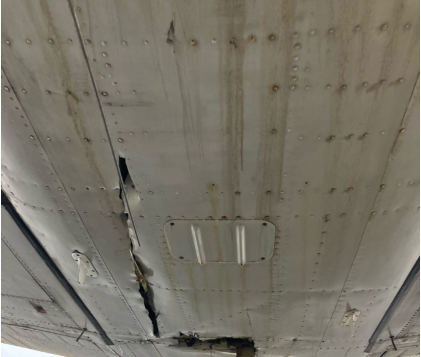Photograph 3 – Underside of Fuselage, from the NTSB investigation of Beech A36 accident near Pineville, Louisiana, October 27, 2024