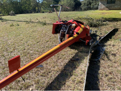 Photograph 1 – Accident Helicopter, from the NTSB investigation of Amateur-built Mosquito XE accident near Waco, Texas, November 11, 2024
