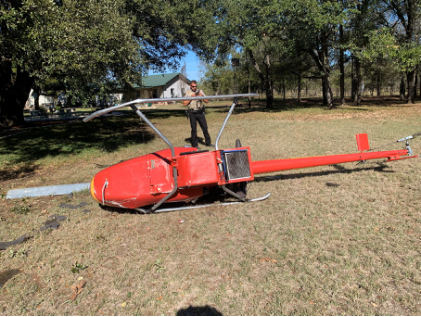 Photograph 2 – Accident Helicopter, from the NTSB investigation of Amateur-built Mosquito XE accident near Waco, Texas, November 11, 2024