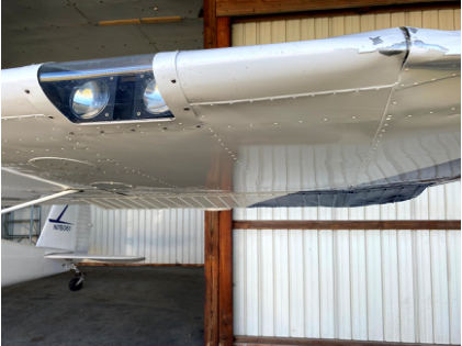 Photograph 2 – Left Wing Damage, from the NTSB investigation of Cessna 140 accident near Mason, Michigan, November 25, 2024