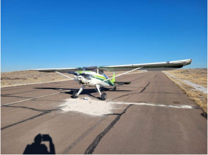 PG 3 Photograph 2 – Accident airplane, from the NTSB investigation of Luscombe 8E accident near Brush, Colorado, January 27, 2025