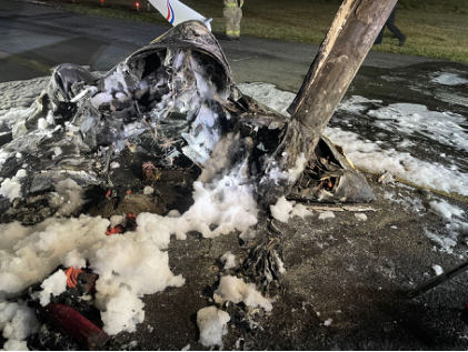 Photograph 4 – Accident airplane, from the NTSB investigation of Amateur-built Long-EZ accident near Sparta, Illinois, February 1, 2025