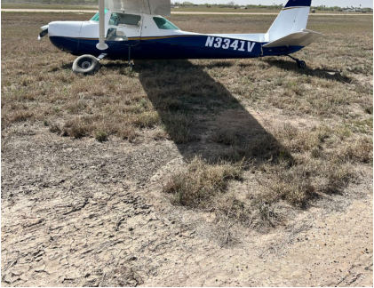 Photograph 1 – Accident Site, from the NTSB investigation of Cessna 150 accident near Weslaco, Texas, March 5, 2025