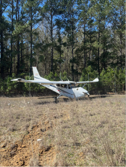 Photograph 1 – Accident Airplane Overview, from the NTSB investigation of Cessna 172S accident near Rusk, Texas, March 16, 2025