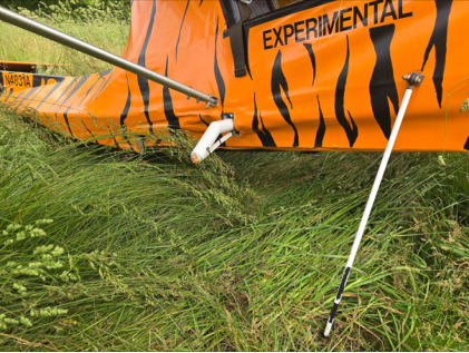Photograph 2 – Accident airplane, from the NTSB investigation of Amateur-built EXCALIBUR accident near Mountain View Airport, Missouri, May 18, 2025