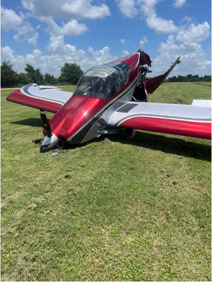 Photograph 2 – Accident airplane, from the NTSB investigation of Vans Aircraft Company RV-14 accident near Sealy, Texas, June 17, 2025