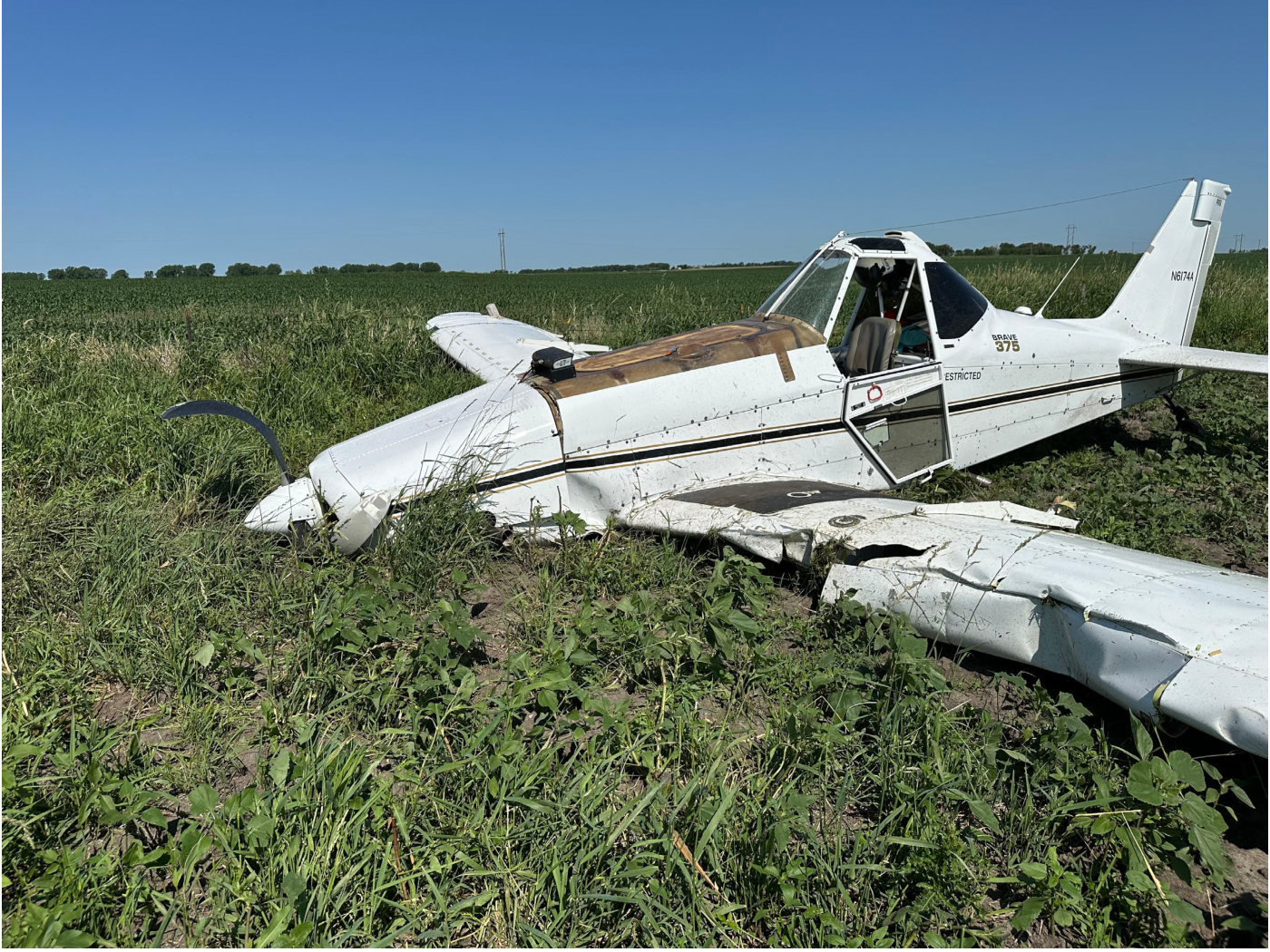 Photograph <built-in method index of str object at 0x7fdef902ba50>, from the NTSB investigation of Piper PA-36-375 accident near Huron, South Dakota, June 19, 2025