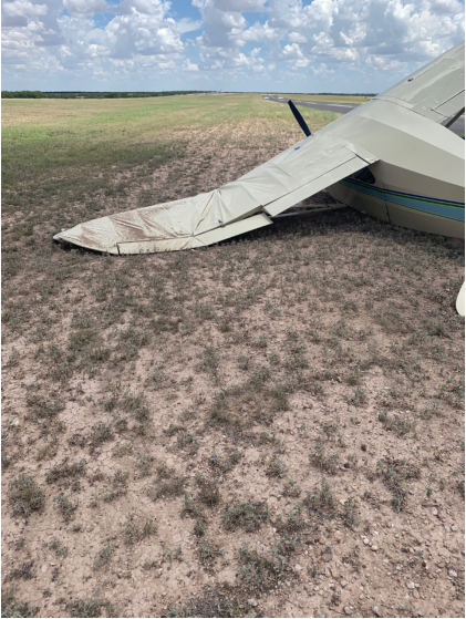 Photograph 1 – Accident airplane, from the NTSB investigation of Piper PA-22-135 accident near Sweetwater, Texas, June 26, 2025