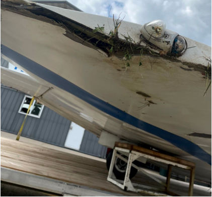 Photograph 2 – Right Wing Tip, from the NTSB investigation of Amateur-built JD-2 accident near Oshkosh, Wisconsin, July 22, 2025