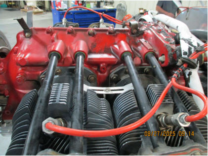 Photograph 3 – Engine left side, from the NTSB investigation of Piper PA-18-150 accident near Joliet, Illinois, August 14, 2025