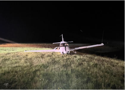 Photograph 1 – Accident site, from the NTSB investigation of Cirrus Design CORP SR22 accident near Granbury, Texas, August 24, 2025