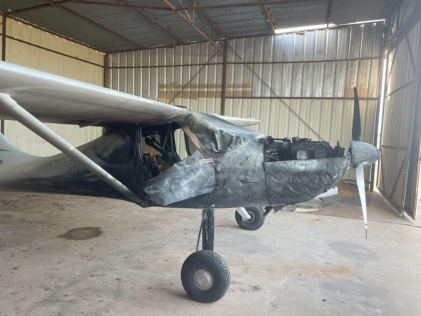 Photograph 1 – Accident airplane (FAA photo), from the NTSB investigation of Amateur-built GlaStar accident near Hearne, Texas, August 28, 2025
