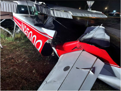 Photograph 1 – Accident airplane, from the NTSB investigation of Cessna 150G accident near Seagoville, Texas, September 20, 2025