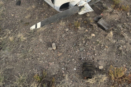 Photograph 2 – Accident Airplane Engine, from the NTSB investigation of Cessna 172 accident near North La Junta, Colorado, October 2, 2025