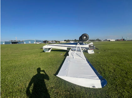 Photograph 2 – Side View, from the NTSB investigation of Piper PA18 accident near Reserve, Louisiana, October 15, 2025