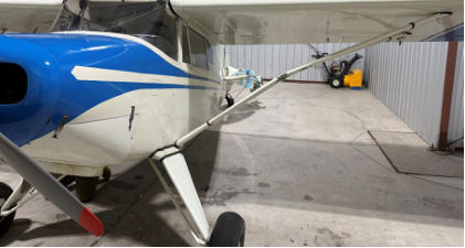 Photograph 2 – Accident airplane front left view, from the NTSB investigation of Piper PA-22-108 accident near Colorado Springs, Colorado, November 26, 2025