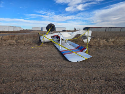 Photograph 2 – Right Side of Airplane, from the NTSB investigation of Amateur-built CLASC IV-1200 accident near Hudson, Colorado, December 27, 2025