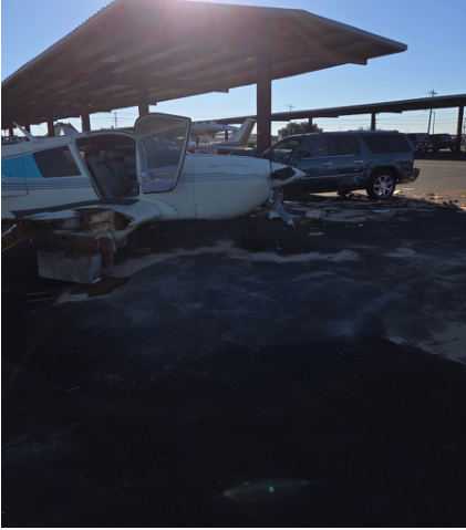 Photograph 1 – Accident Site, from the NTSB investigation of Bellanca 17-30A accident near Burnet, Texas, January 15, 2026