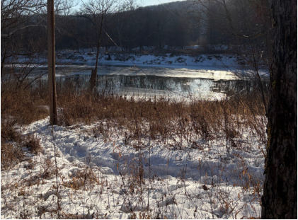 Photograph 1 – Downed Powerline, from the NTSB investigation of Robinson Helicopter Company R44 II accident near Sullivan, Missouri, January 29, 2026